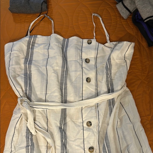 Striped Button-Down Dress - Picture 1 of 3